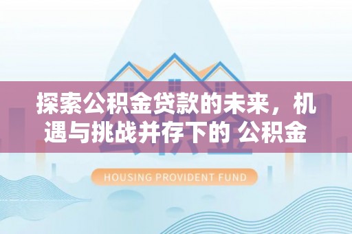 闸北探索公积金贷款的未来，机遇与挑战并存下的 公积金贷款风险防控