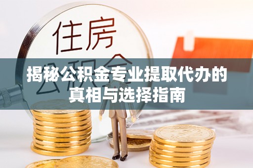 闸北揭秘公积金专业提取代办的真相与选择指南